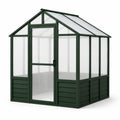 Gewächshaus aus Aluminium und Polycarbonat Grün 190x185x209 cm