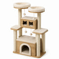 Katzenbaum Beige Holz Sisal 120cm