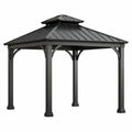 Aluminium Pavillon Grau 300x300x265cm